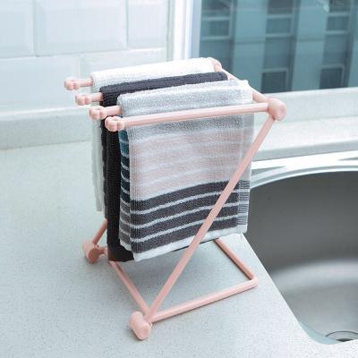 Foldable Dishcloth Shelf Kitchen Accessories