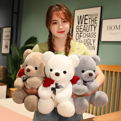 New Lovely Hug Roses Teddy Bear