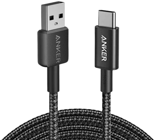 Anker 322 USB-A To USB-C Charging Cable, 3ft/0.9M, Twist And Tangle Free