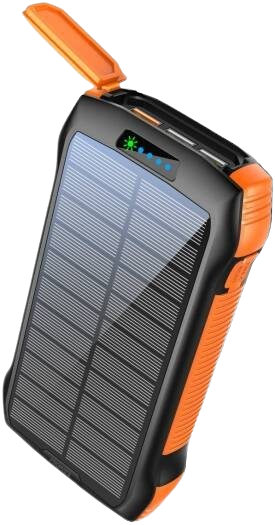 Promate 20000mAh Power Bank, Solar Powered, Wireless Charging