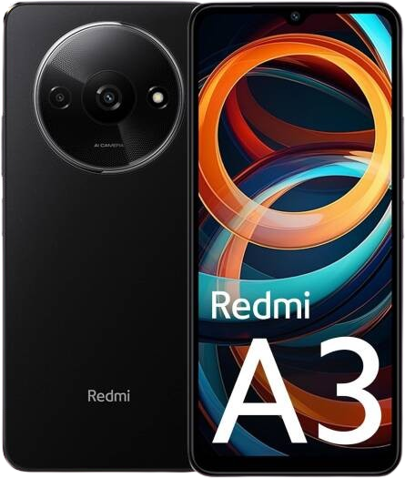 Xiaomi Redmi A3 (Midnight Black, 3GB RAM, 64GB Storage)