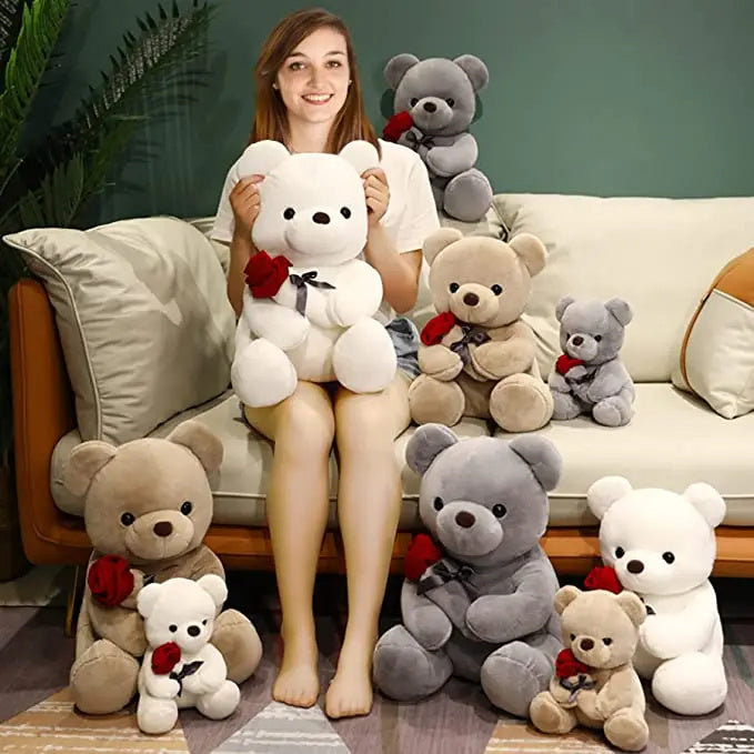 New Lovely Hug Roses Teddy Bear