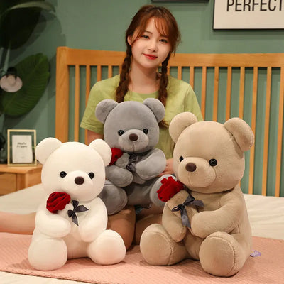 New Lovely Hug Roses Teddy Bear